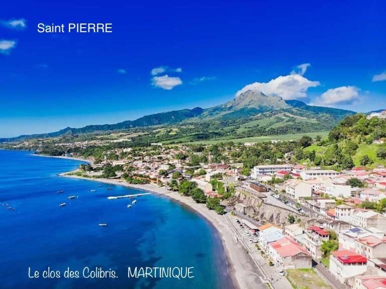 LODGE COLIBRIS vue panoramique mer et montagne pelée , 500 m plage dans un parc , Calme assuré Idéal pour découvrir le nord Caraïbes Le Carbet Extérieur photo